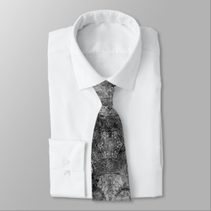 Abstract old retro vintage grunge ornamental decor tie