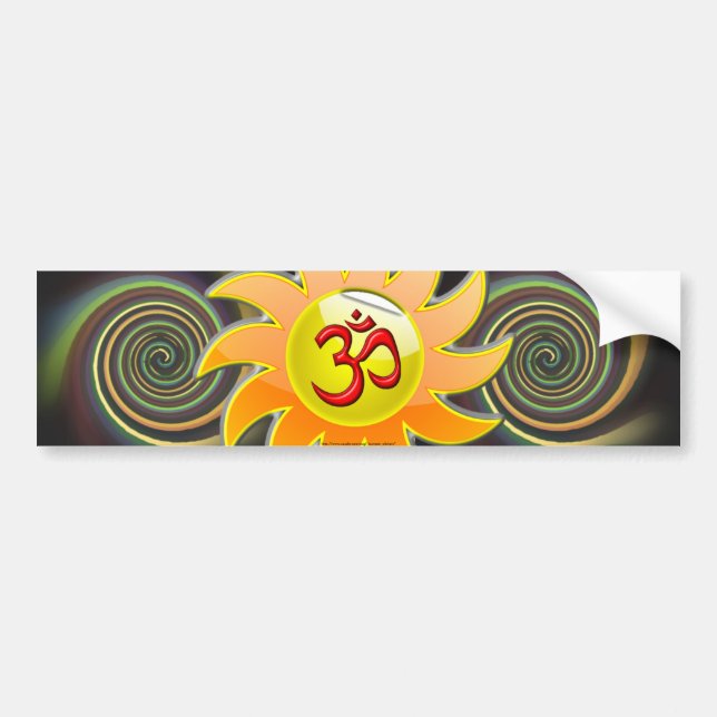 ABSTRACT OM BUMPER STICKER (Front)