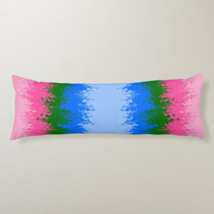 Abstract Omniromantic   Pride Flag   Body Cushion