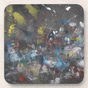 Abstract on Grey Coaster