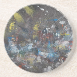 Abstract on Grey Coaster