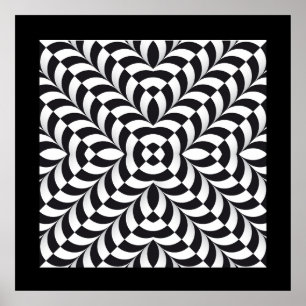 Abstract op art Poster