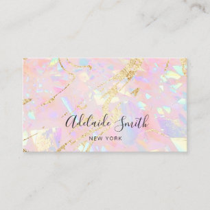 abstract opal texture business card