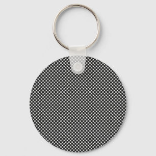 Abstract Optical Dots Key Chain