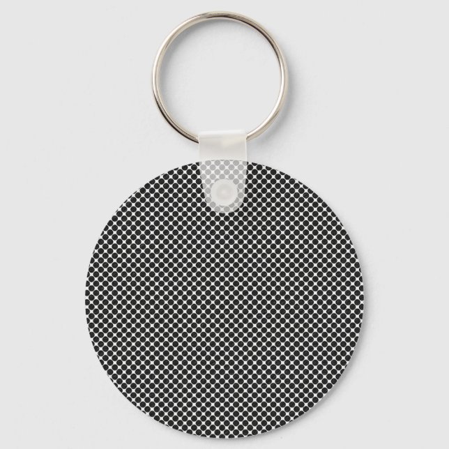 Abstract Optical Dots Key Chain (Front)