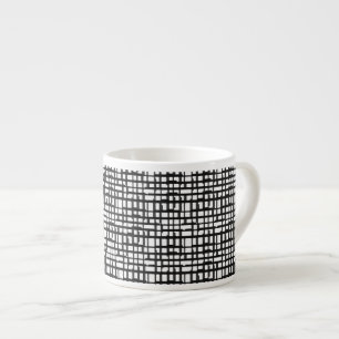 Abstract Optical Grid Espresso Mug