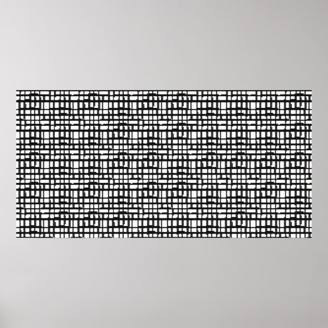 Abstract Optical Grid Poster (Front)