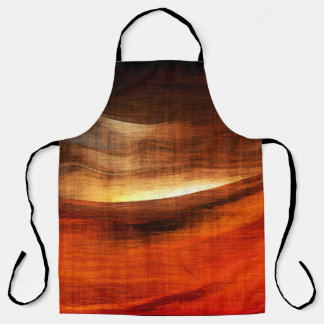 Abstract Orange and Black Texture Background Image Apron