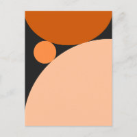 Abstract Orange and Peach Circles