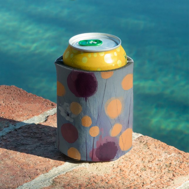 Abstract orange and pink flowers  can cooler (In Situ Pool)