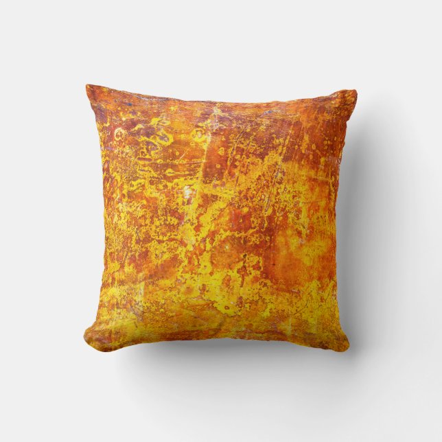 Abstract orange background texture concrete wall,  cushion (Front)