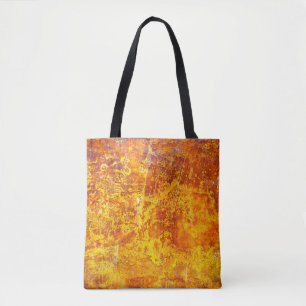 Abstract orange background texture concrete wall, tote bag
