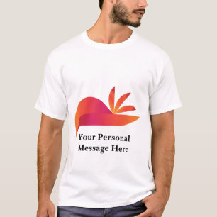Abstract Orange Bird T-shirt