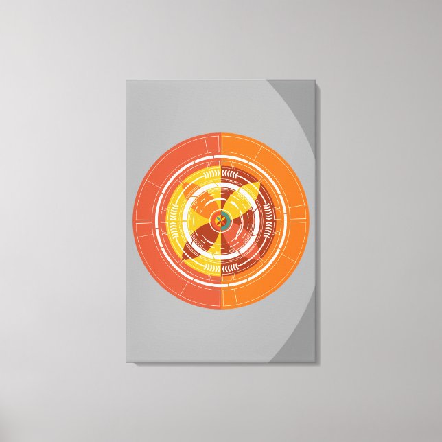 ABSTRACT ORANGE CANVAS PRINT (Front)