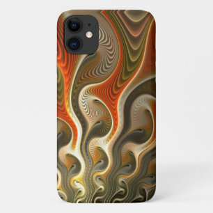 Abstract Orange Flames Set Phasers iPhone 11 Case