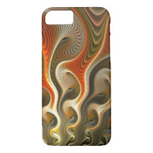 Abstract Orange Flames Set Phasers