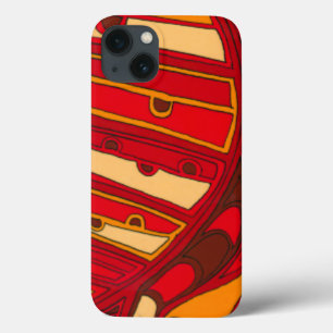 Abstract Orange Panels iPhone 13 Case