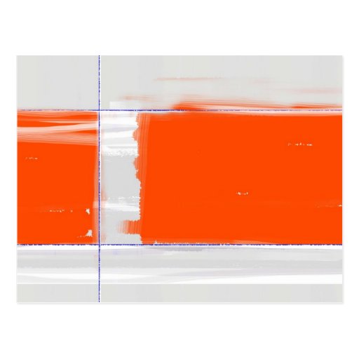 Image of Abstract Orange Postcard