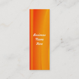 Abstract Orange Swirl Bookmark Business Cards