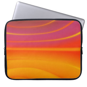 Abstract Orange Swirl Laptop Computer Sleeve