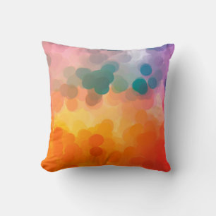 Abstract orange watercolor background. Illustratio Cushion