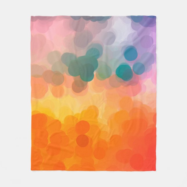 Abstract orange watercolor background. Illustratio Fleece Blanket (Front)