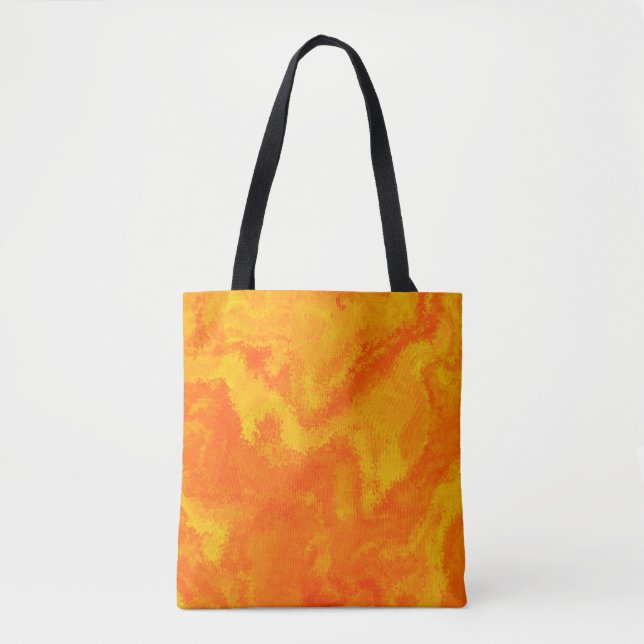 Abstract Orange Yellow Diffusion Tote Bag (Front)