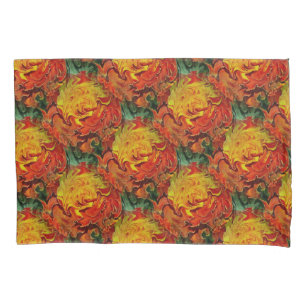 Abstract Orange Yellow Green Pattern       Pillowcase