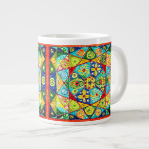Abstract order large coffee mug