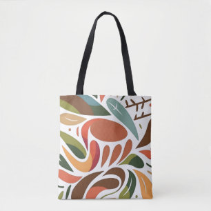 Abstract Organic Pattern Tote Bag