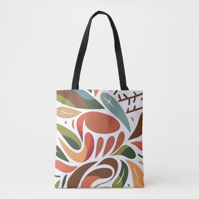 Abstract Organic Pattern Tote Bag (Front)