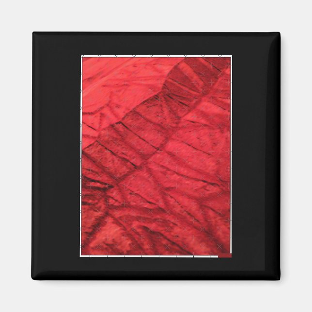 Abstract Organic Photography Crumpled Fabric Stick Magnet (Front)