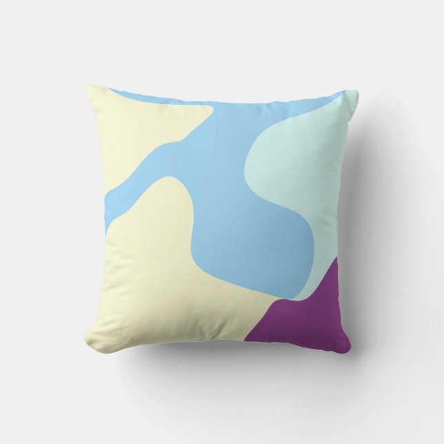 Abstract Organic Shapes Cushion (Front)