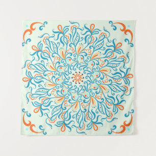 Abstract Ornament Ceramic Tile Pattern Tapestry