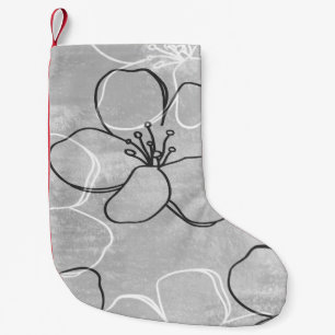 Abstract ornament of blooming apple tree.Seamless  Small Christmas Stocking