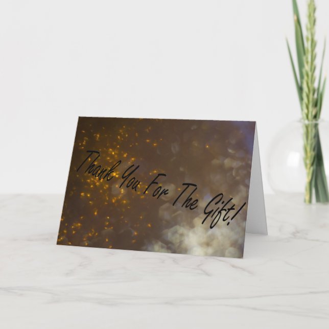 Abstract Ornament Thank You Card 2 (Front)