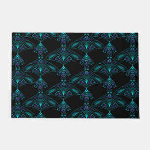 Abstract ornamental modern decor jewellery art doormat