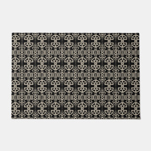 Abstract ornamental modern decor jewellery art doormat