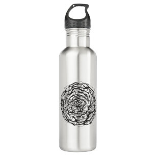 Abstract Ornamental Rose 710 Ml Water Bottle