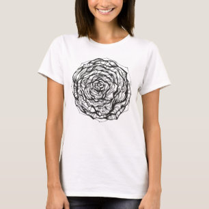 Abstract Ornamental Rose T-Shirt