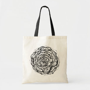 Abstract Ornamental Rose Tote Bag