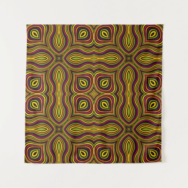 Abstract ornamental seamless pattern. Vintage mosa Tapestry (Front)