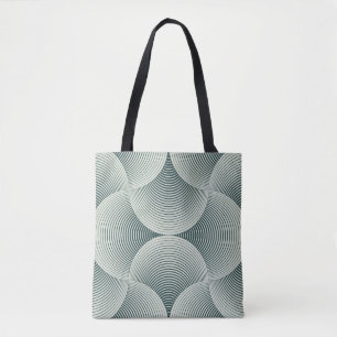 Abstract ornate geometric petals grid background. tote bag