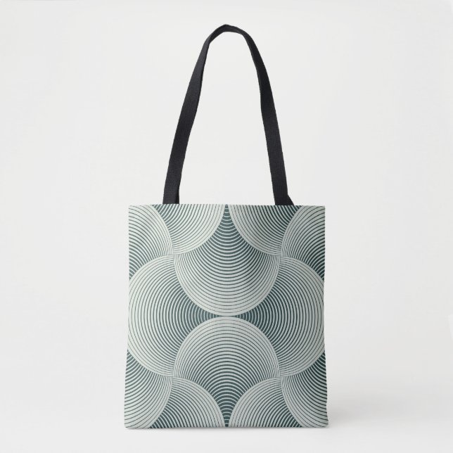 Abstract ornate geometric petals grid background.  tote bag (Front)