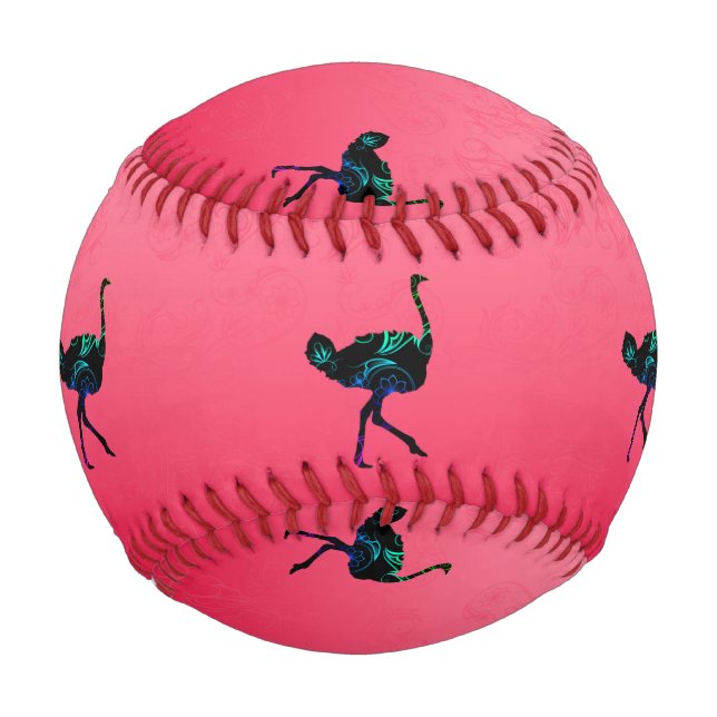 Abstract Ostrich Baseball (Back)
