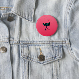 Abstract Ostrich Button