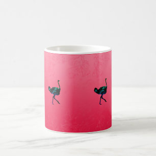 Abstract Ostrich Mug