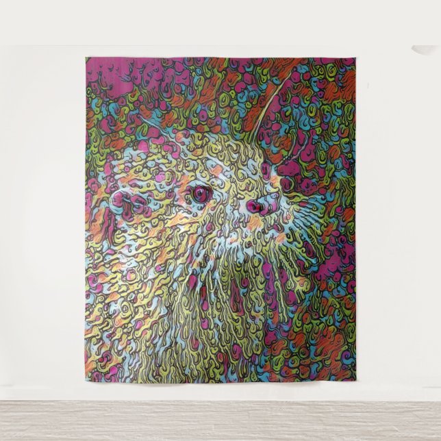 Abstract Otter Tapestry (Front)