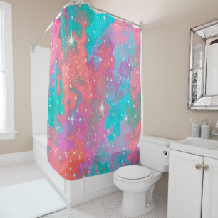 Abstract Outer Space Artwork   Shower Curtain