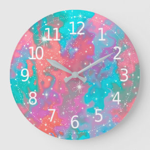 Abstract Outer Space Artwork Wall Clock